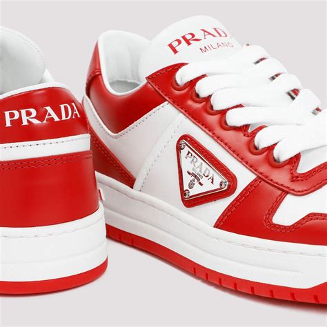 red and white prada sneakers|red prada sneakers for men.